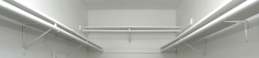 Walk-in closet with shelving
