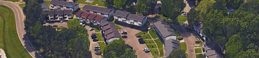 Ariel view of Timber Ridge Townhomes