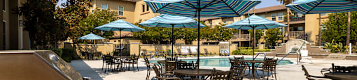 Pool and BBQ at 55+ FountainGlen Stevenson Ranch, Stevenson Ranch, California