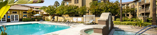 Pool and spa at 55+ FountainGlen Stevenson Ranch, Stevenson Ranch, 91381