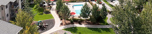 Aerial View at Mullan Reserve Apartments, Missoula, MT