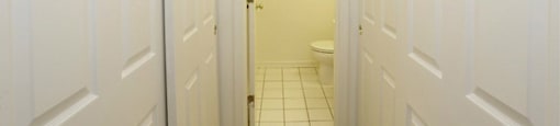 Bathroom With Storage at Lansing Riverwood, LLC, Lansing