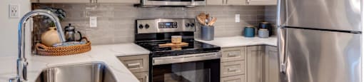 Met Tower Apartments Model Kitchen
