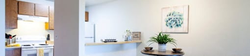 Arborpointe Apartments Model Kitchen and Dining Area