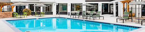 Ironwood at the Ranch Apartments Pool and Clubhouse Exterior