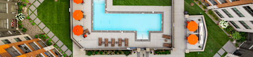 Aerial at Avenue C Apartments, Billings, MT
