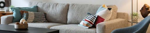 Comfortable Sofa In Living Area at Avenue C Apartments, Billings, Montana