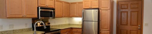 New Countertops and Cabinets at Highlands at Riverwalk Apartments 55+, Mequon, Wisconsin 53092