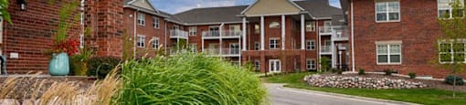 Lush landscaping With Walking Trails at Highlands at Riverwalk Apartments 55+, Mequon, 53092