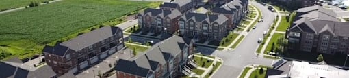 Paragon Place at Bear Claw Way aerial view of property site