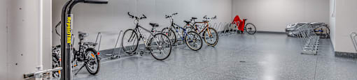 bikes parked in it