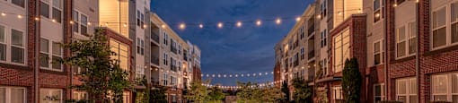 Flats Courtyard (Dusk)
