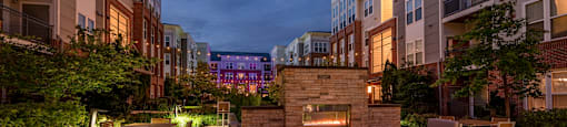 Flats Courtyard (Dusk)