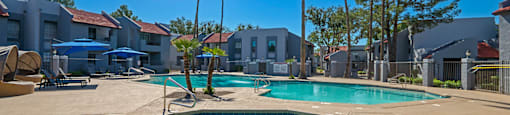 Sunny Swimming Pool Area at Diamonte on Bell Apartments, Arizona, 85053