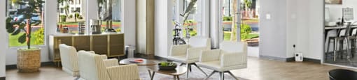 A living room with a sofa set and a coffee table.