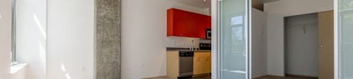 open concept living room at Mural, Seattle, WA 98116