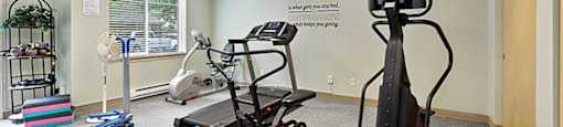 Exercise room at Lakewood Meadows in Lakewood, WA