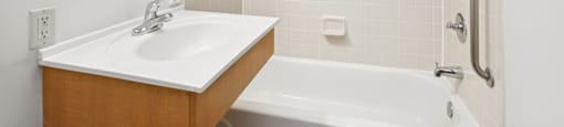 Bathroom at Fairbrooke Senior Apartments in Aberdeen MD