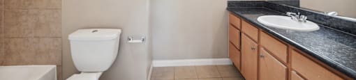 Bathroom at Parkway Ranch Rental Homes in Houston TX