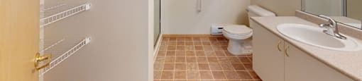 Bathroom at Alderwood Court in Lynnwood WA