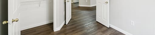 Bedroom with Closet at Almeda Park Apartments in Houston TX