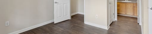 Bedroom with closet at Longwood Vista Apartment Homes in Atlanta GA