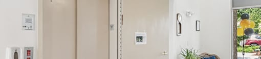 Building entrace interior at Alderwood Court in Lynnwood WA
