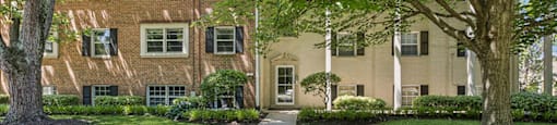 Sidewalk leading to apartments at Villages at Marley Station in Glen Burnie MD