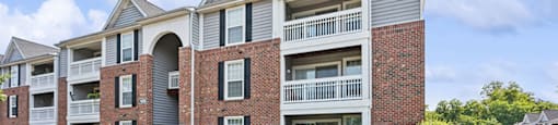 Building exterior at Weston Circle Apartments in Fredericksburg VA