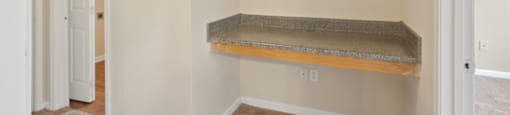 Built in desk at Longwood Vista Apartment Homes in Atlanta GA