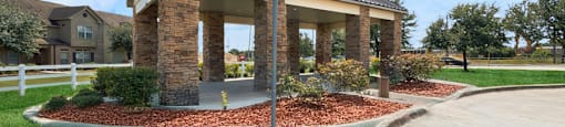 Bus stop at Parkway Ranch Rental Homes in Houston TX