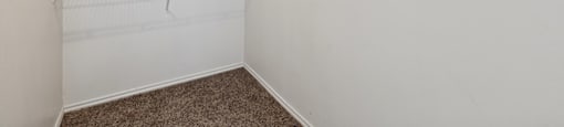 Spacious closet at Ironwood Crossing Apartments and Townhomes in Fort Worth TX
