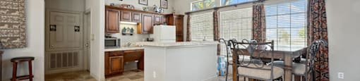 Community kitchen at Fallbrook Ranch in Houston TX