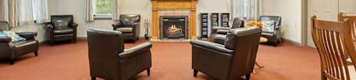 Community social lounge at Fairbrooke Senior Apartments in Aberdeen MD