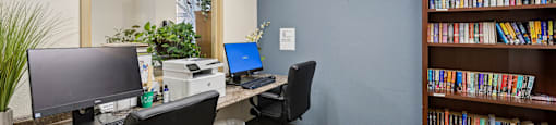 Computer Room at Alderwood Court in Lynnwood WA