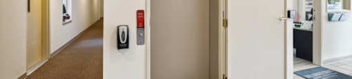 Elevator at Ballinger Court Senior Apartments in Edmonds, WA