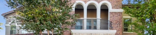 Exterior of leasing center at The Sorento Apartments in San Antonio TX