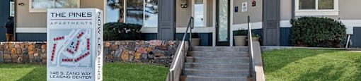 Exterior Leasing Office at The Pines in Lakewood CO