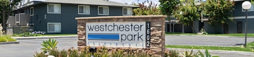 Exterior Monument Sign at Westchester Park Apartments in Tustin CA