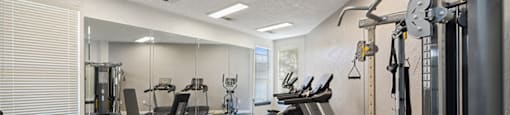 Fitness Center 1 at Tivoli apartments in Dallas TX