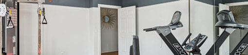 Fitness center at Broadwater Townhomes in Chester VA