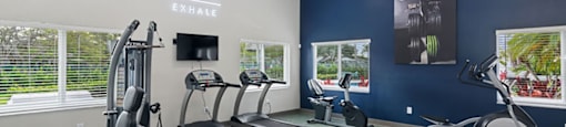 Fitness center at Running Brook Apartments in Miami FL