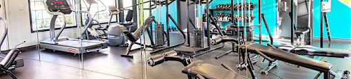 Fitness center at Westbrook apartments in San Diego CA