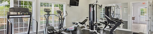 Fitness center at Weston Circle Apartments in Fredericksburg VA