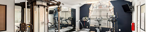 Fitness center at England Run Apartments in Fredericksburg VA