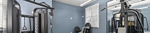 Fitness room at Grand Oaks Apartments in Chester VA