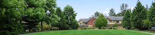 Large lawn at Alderwood Court in Lynnwood WA