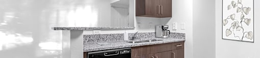 Kitchen appliances at Cedar Grove Apartments in Miami FL