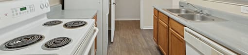 Kitchen at Ironwood Crossing Apartments and Townhomes in Fort Worth TX