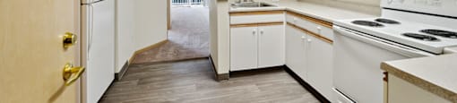 Kitchen at Woodlands at Forbes Lake Apartments in Kirkland WA(1)